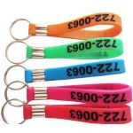 Silicone Wristband with Keyring